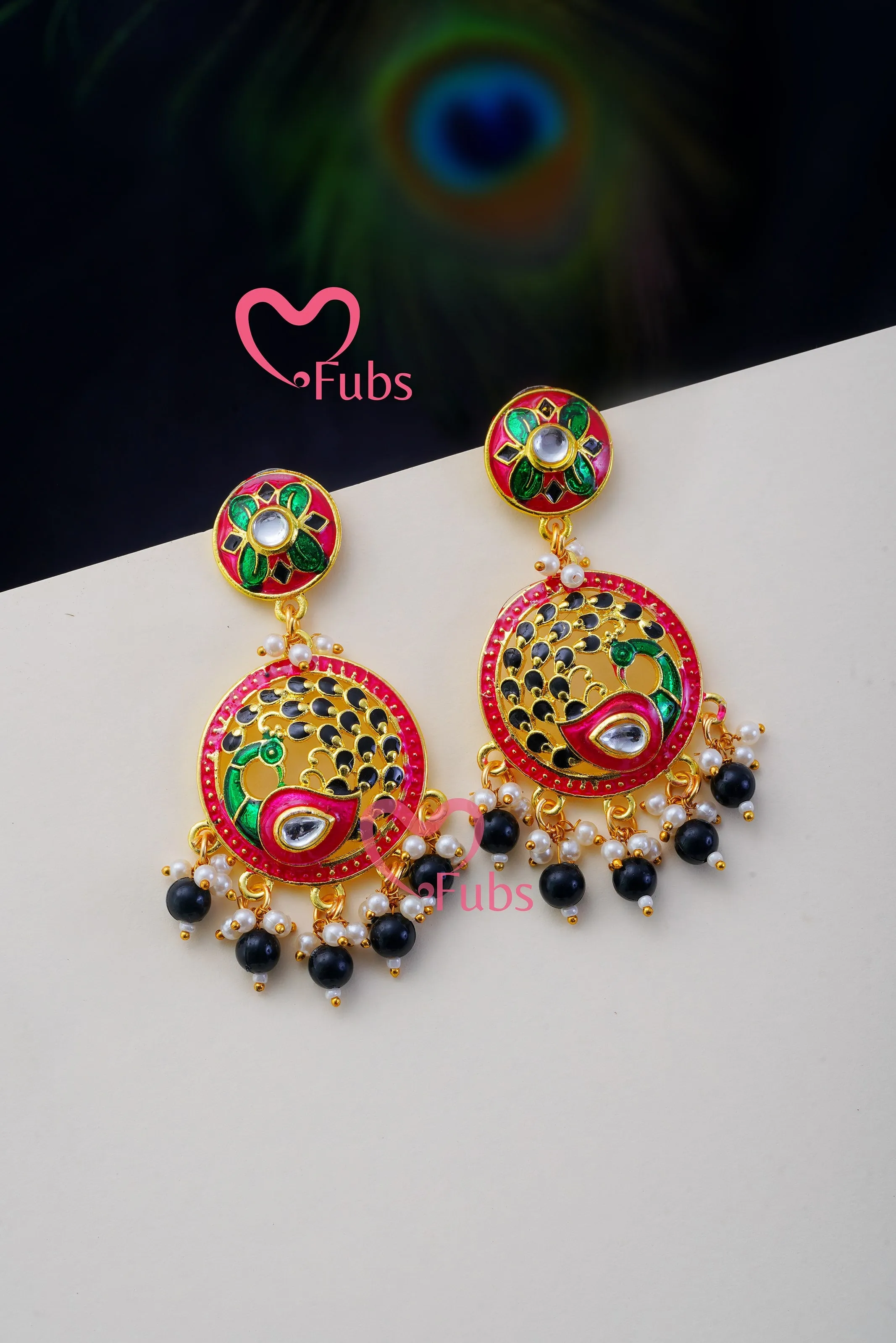 Graceful Peacock Dance Earring