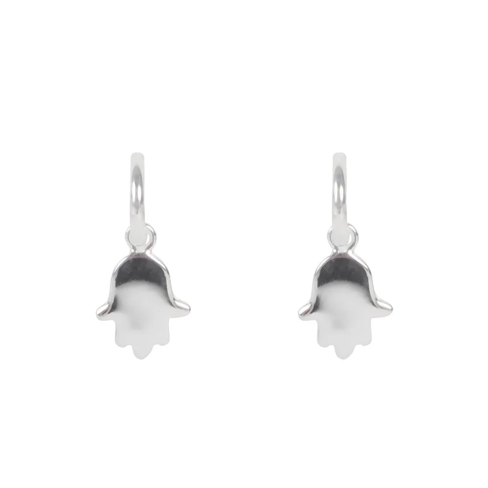 HAMSA HOOPS - SILVER