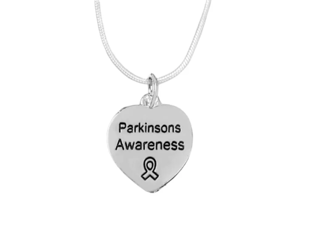 Heart Shaped Parkinson's Necklaces