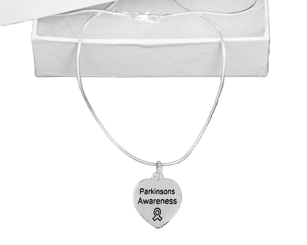 Heart Shaped Parkinson's Necklaces