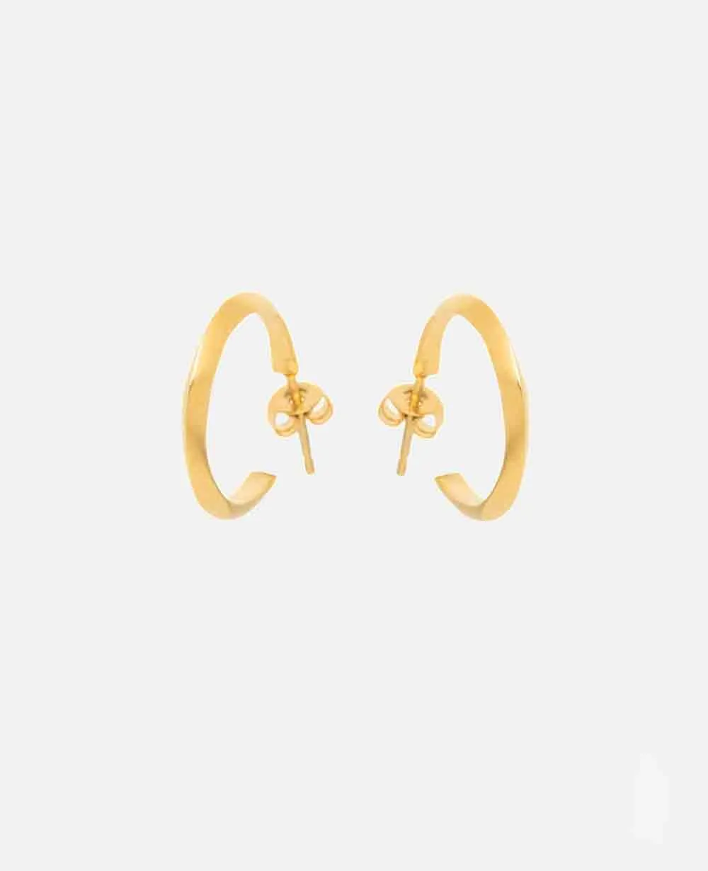 HOOPS "TRIGONO" SIMPLE GOLD