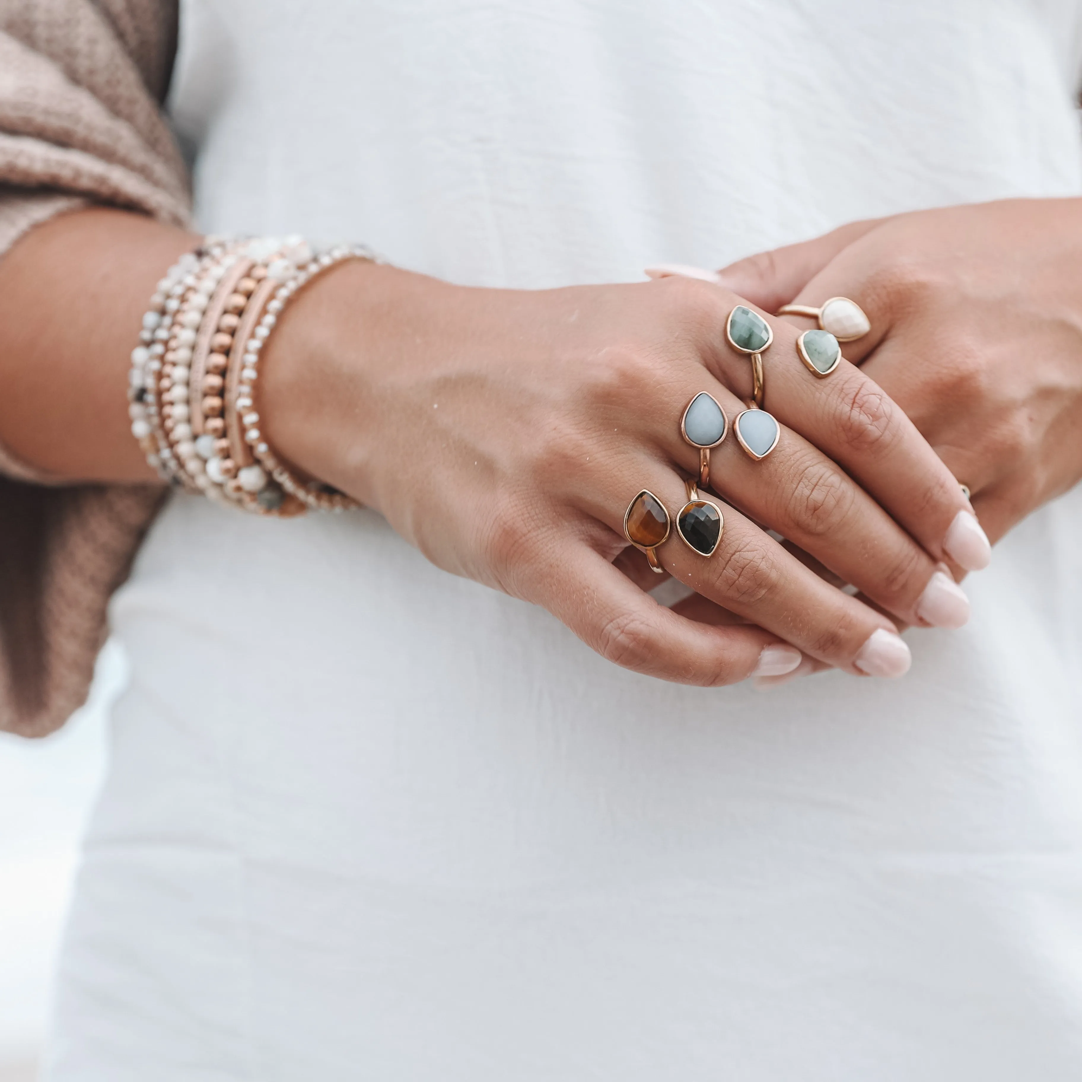 Jade Teardrop Ring