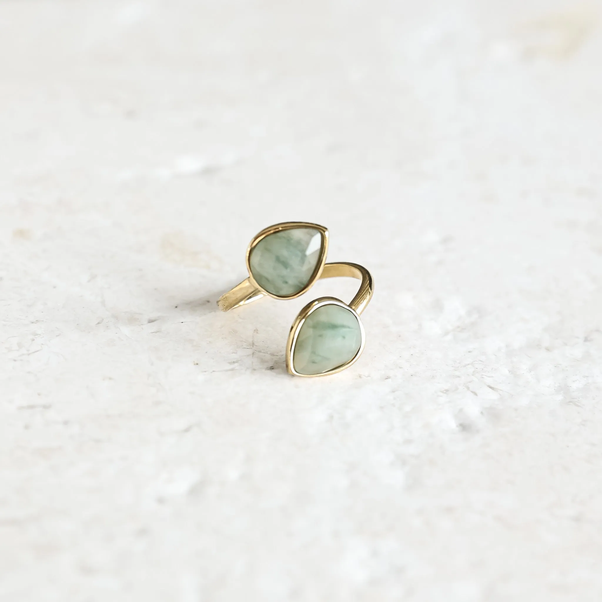 Jade Teardrop Ring