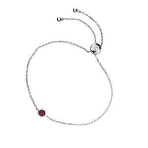 July Birthstone Bracelet - Ruby