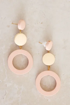 Kendra Statement Earrings - Pink