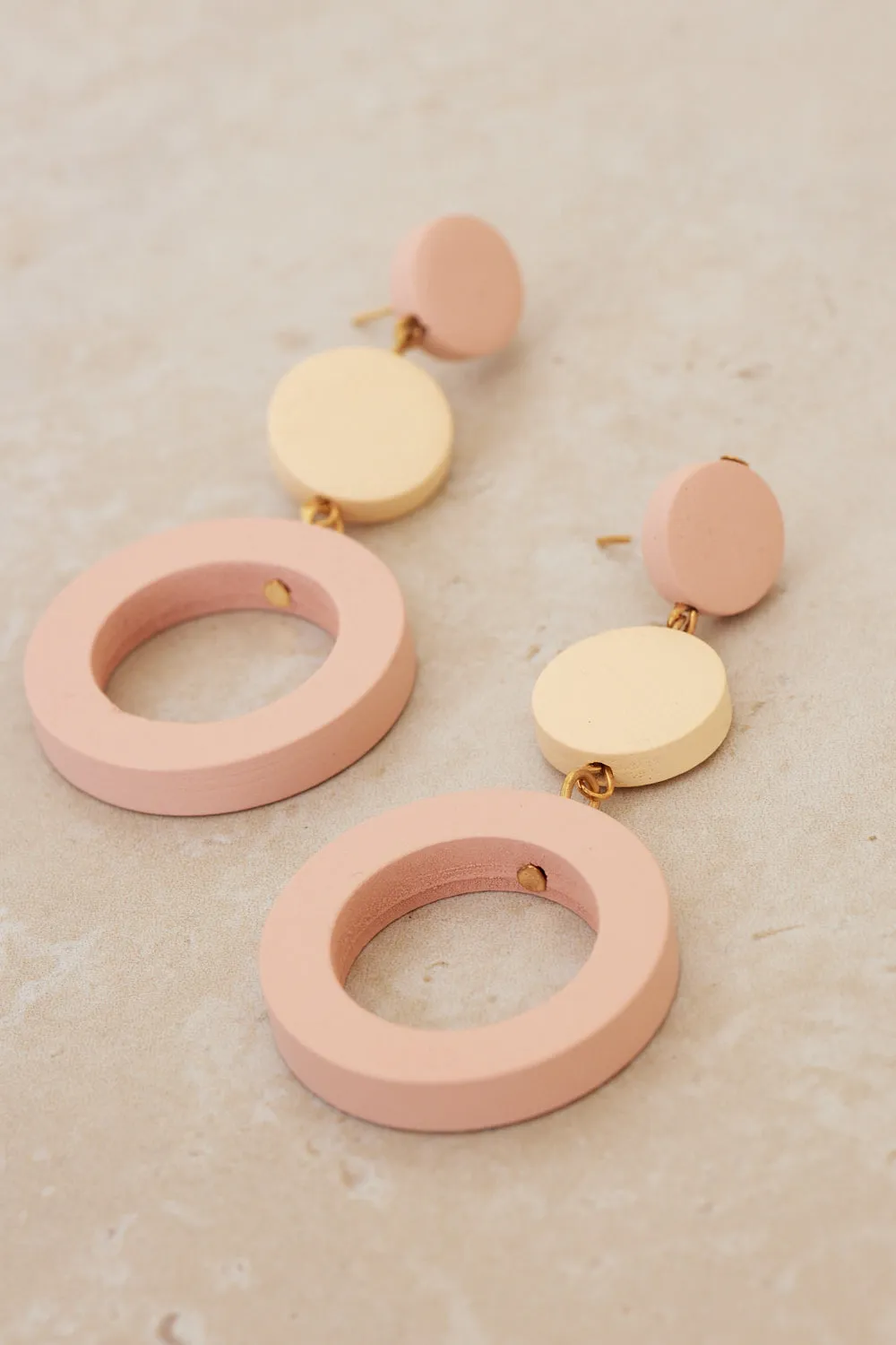 Kendra Statement Earrings - Pink