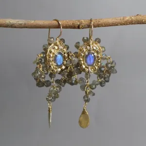 Labradorite Maharaja Earrings