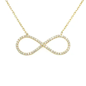 Large CZ Infinity Necklace