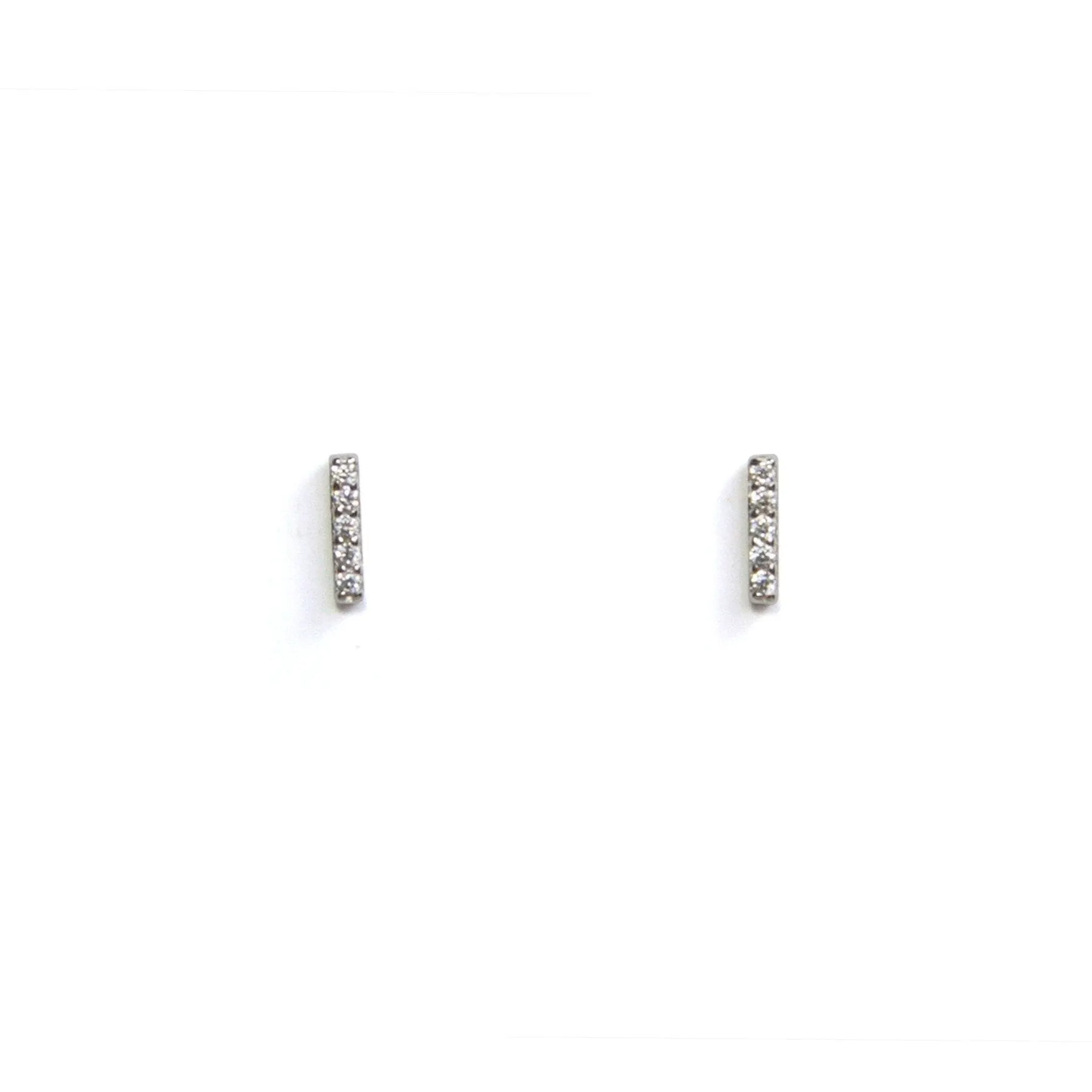 Medium CZ Bar Studs