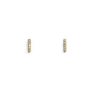 Medium CZ Bar Studs