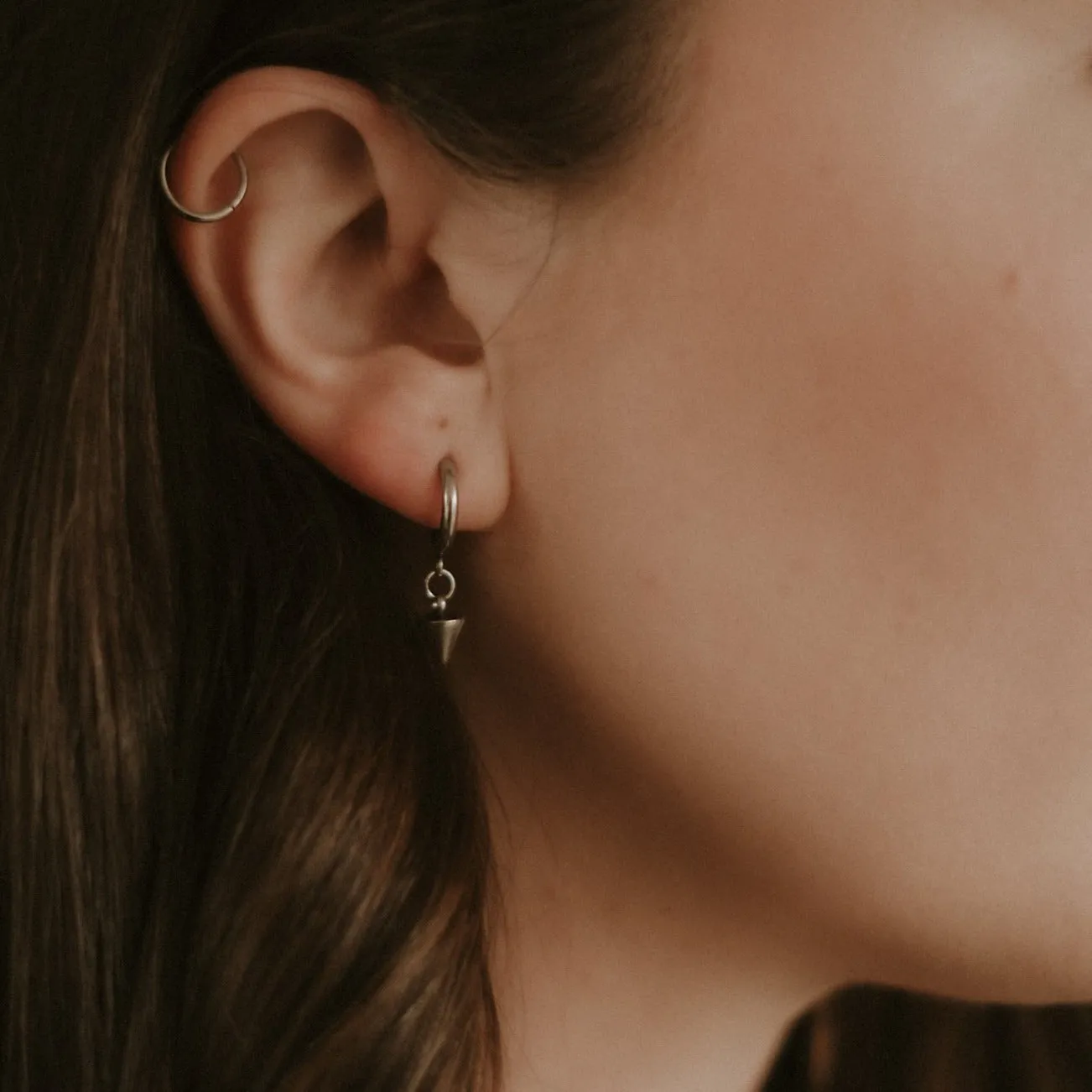 Mercy Spike Hoop Earrings