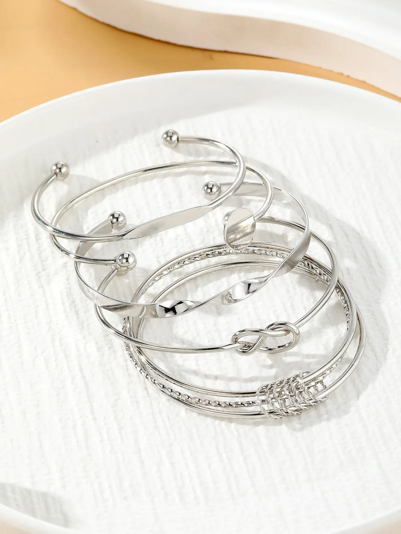 Metal Women's Sexy Simple Daily Bracelet 5 pcs Set