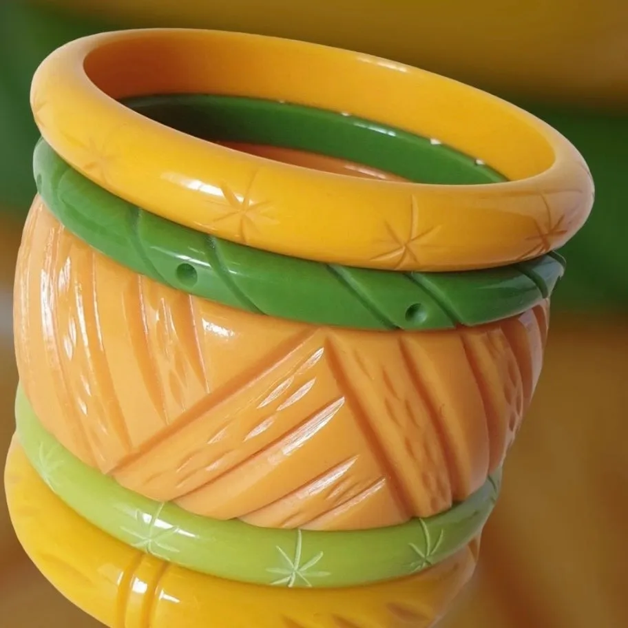 Mustard Wide Hawaii Bangle