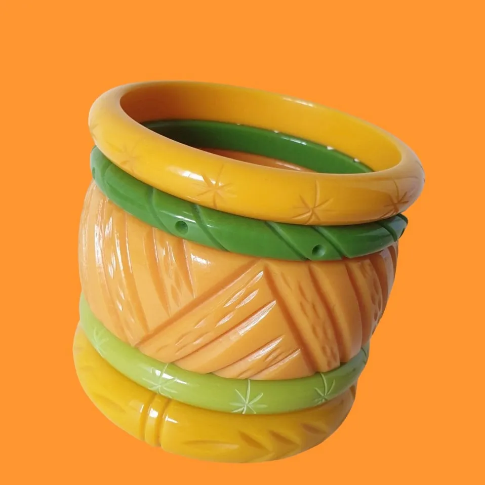 Mustard Wide Hawaii Bangle