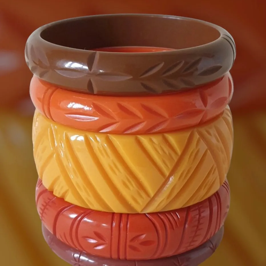 Mustard Wide Hawaii Bangle