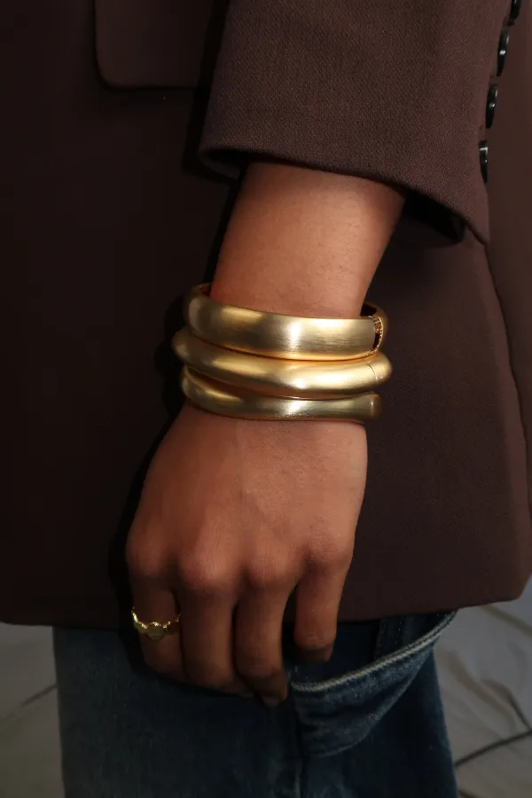 Olivia Brushed Bracelet - Gold