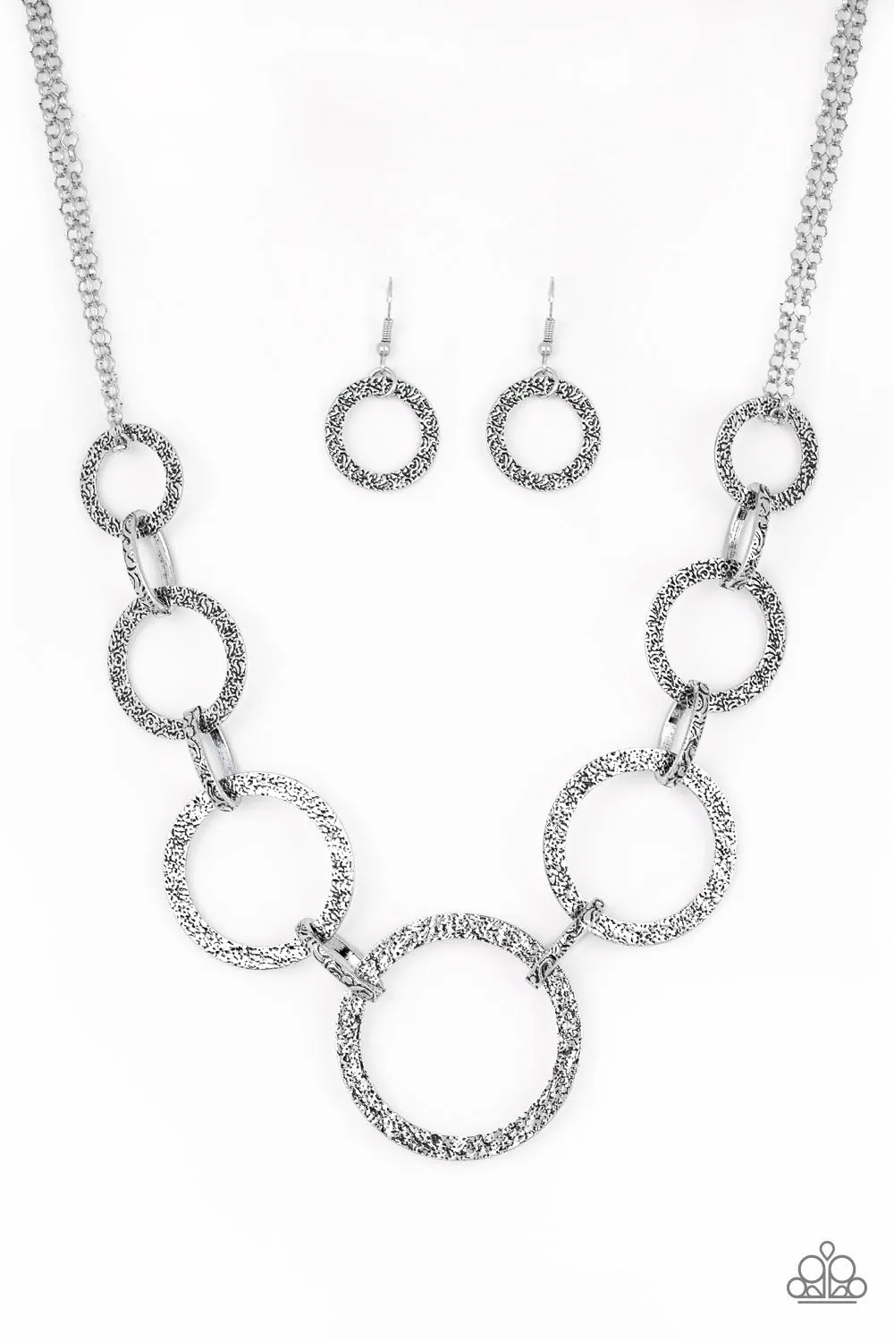 Paparazzi Accessories - City Circus - Silver Necklace