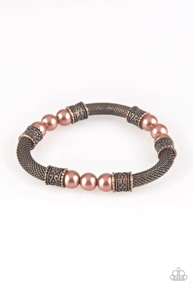 Paparazzi Bracelet ~ Talk Some SENSEI - Copper