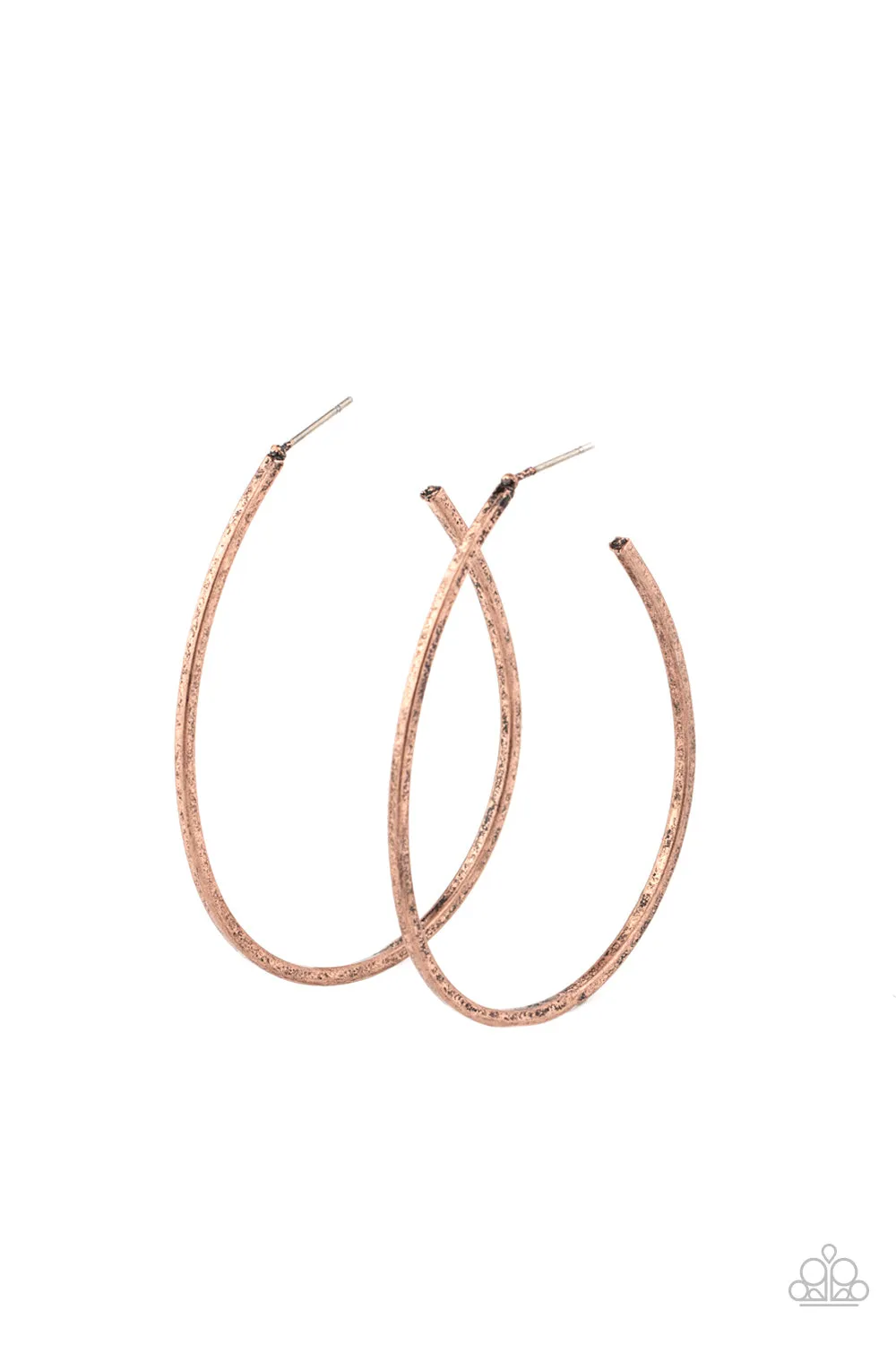 PAPARAZZI Cool Curves - Copper Earrings