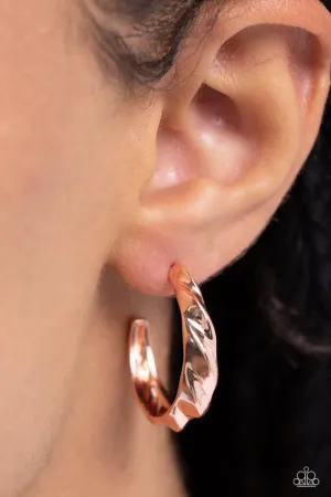 Paparazzi Earring ~ HOOP it Up - Copper