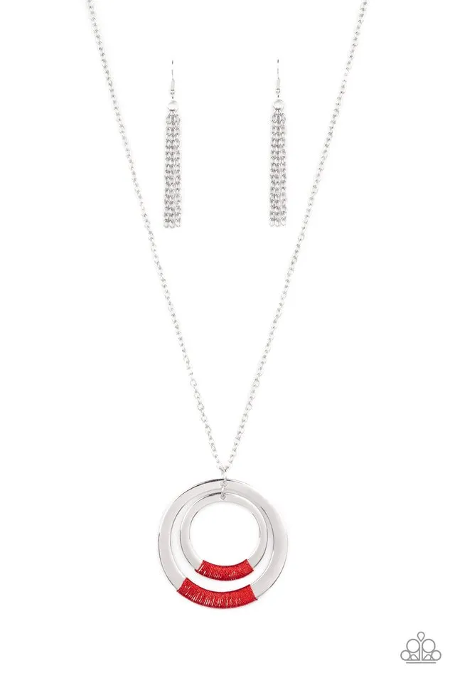 Paparazzi Necklace ~ Authentic Attitude - Red