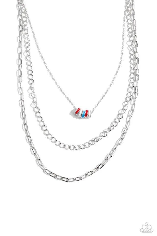 Paparazzi Necklace ~ Colorful Cadet - Red