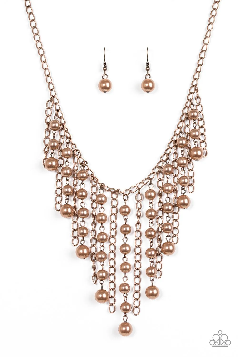 Paparazzi Necklace ~ STUN Control - Copper