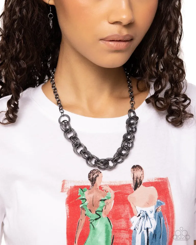 Paparazzi Necklace ~ Urban Acoustics - Black