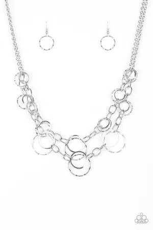 Paparazzi Necklace ~ Urban Center - Silver