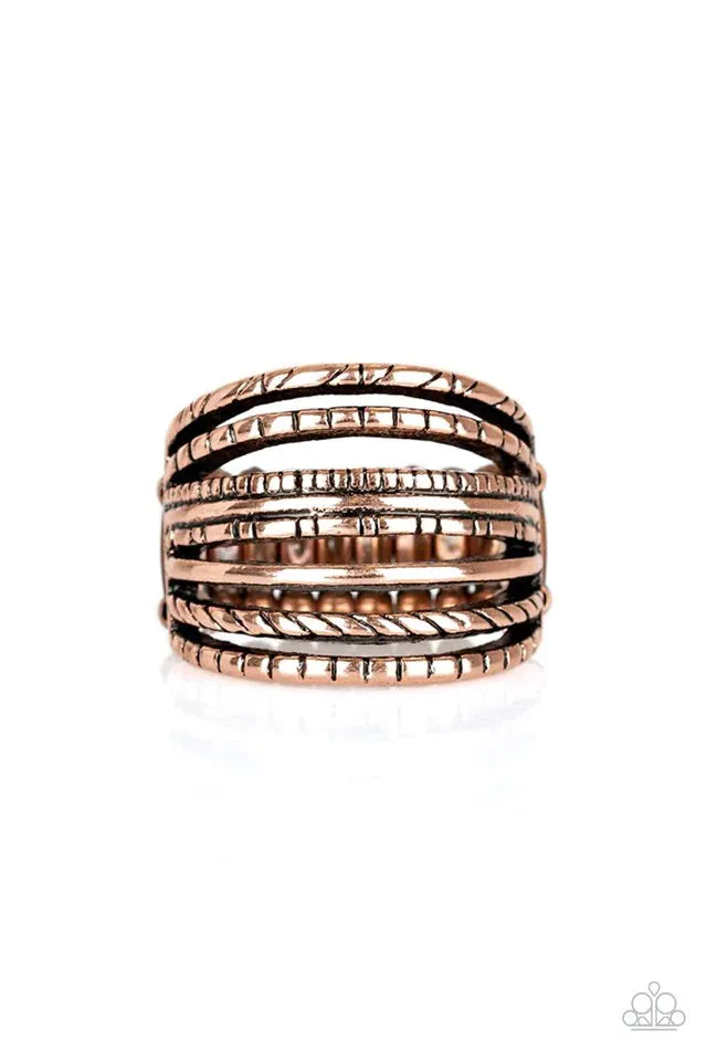 Paparazzi Ring ~ Basic Maverick - Copper