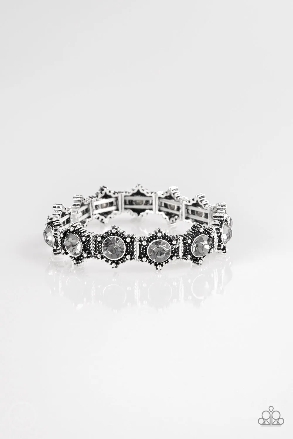 Paparazzi Strut Your Stuff - Silver Rhinestone Bracelet