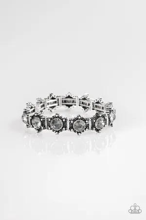 Paparazzi Strut Your Stuff - Silver Rhinestone Bracelet