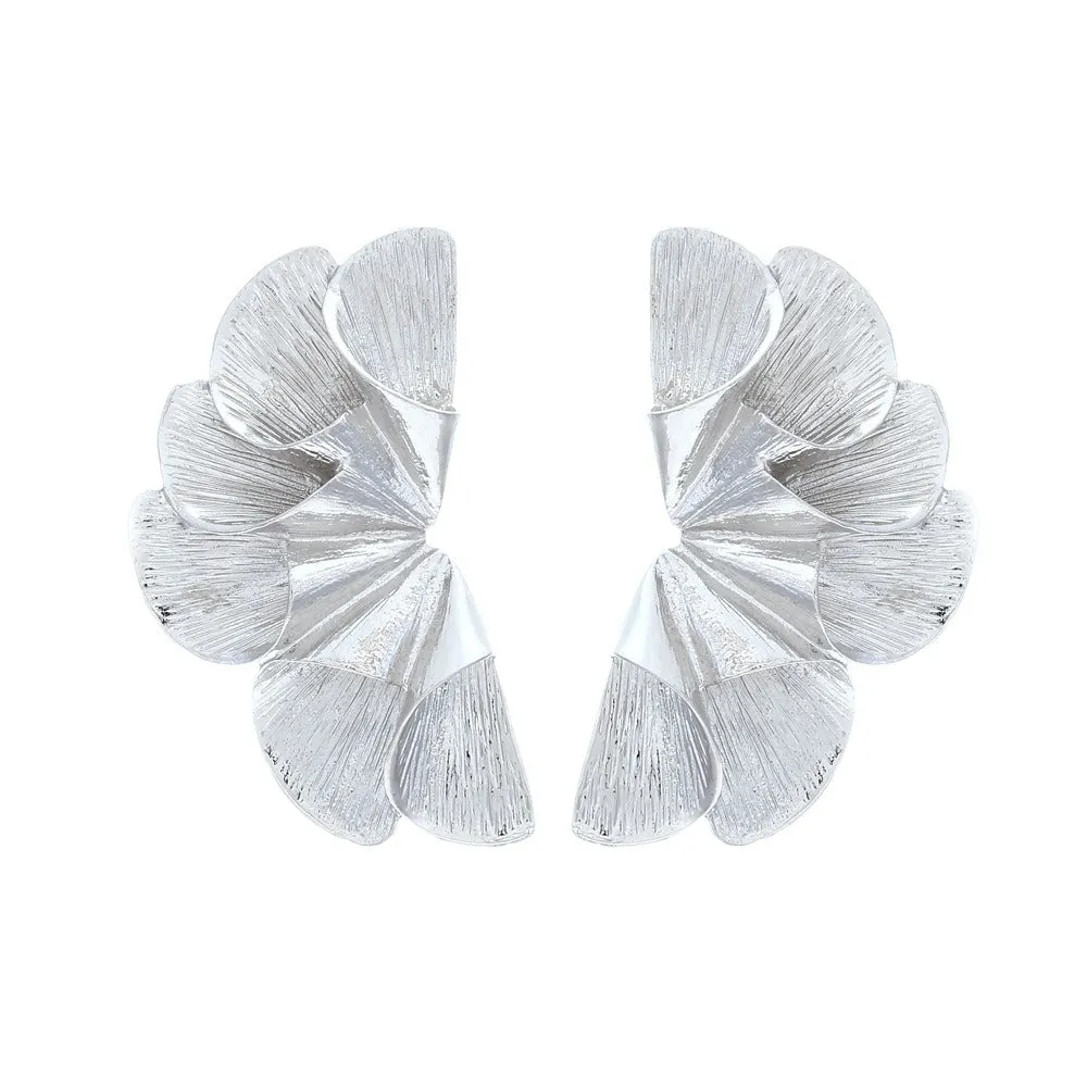 Pre Order:  Fan-Shaped Leaf Earrings