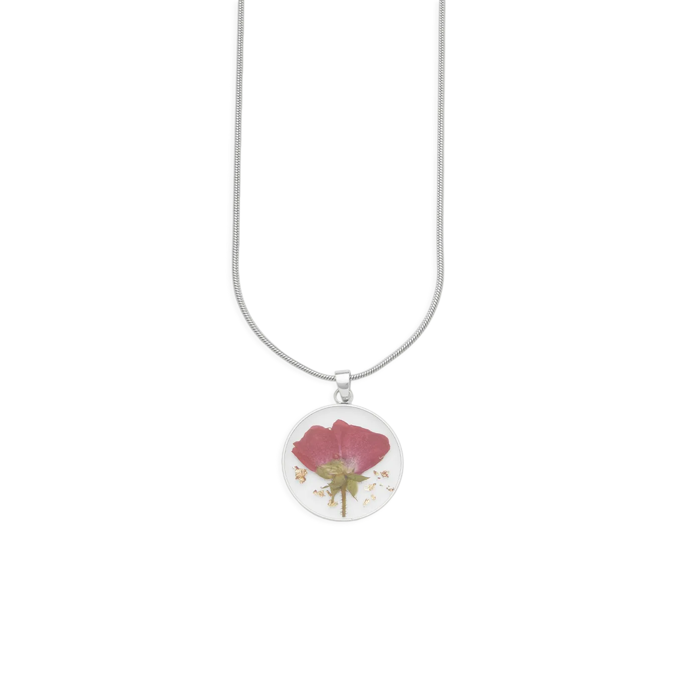 Pressed Birth Flower Necklace