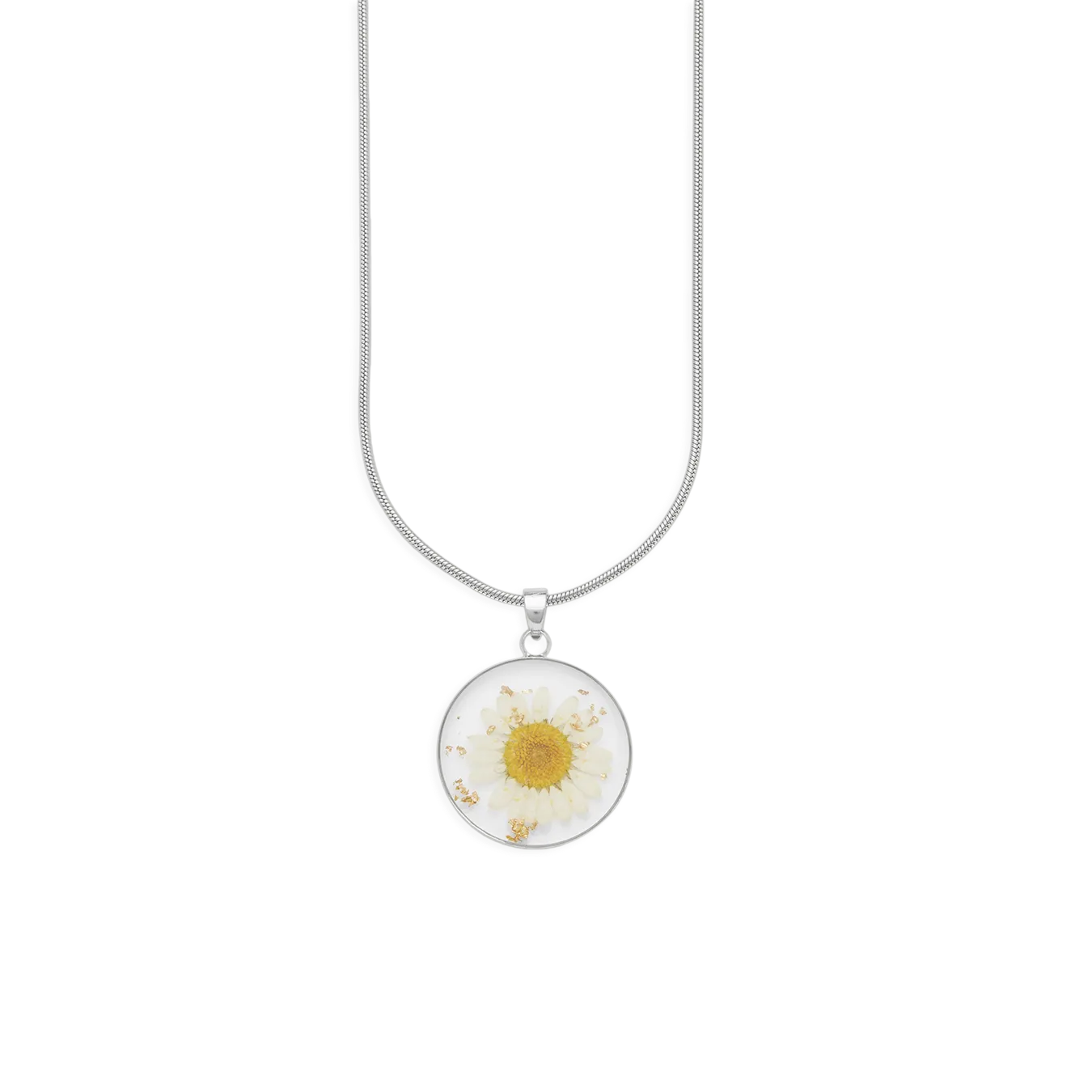 Pressed Birth Flower Necklace