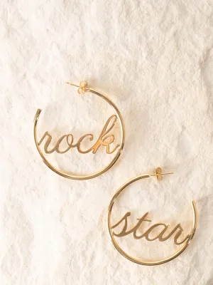 Rock Star Hoop Earrings