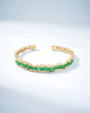 Shimmer Audrey Emerald Bangle