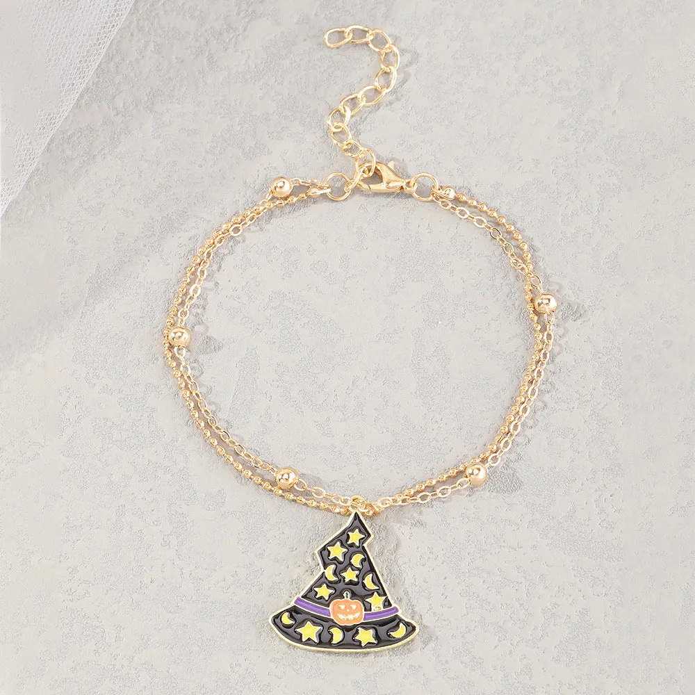 Simple Personality Metal Chain Halloween Bracelet