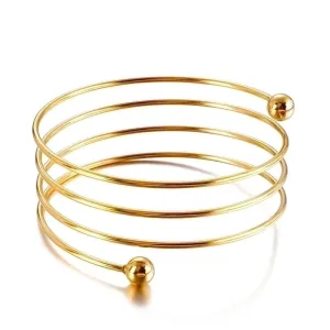 Simple Spring Multi-layer Stainless Steel Bracelets Wholesale