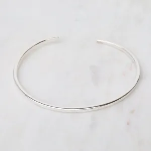 Simple Square Wire Sterling Silver Cuff