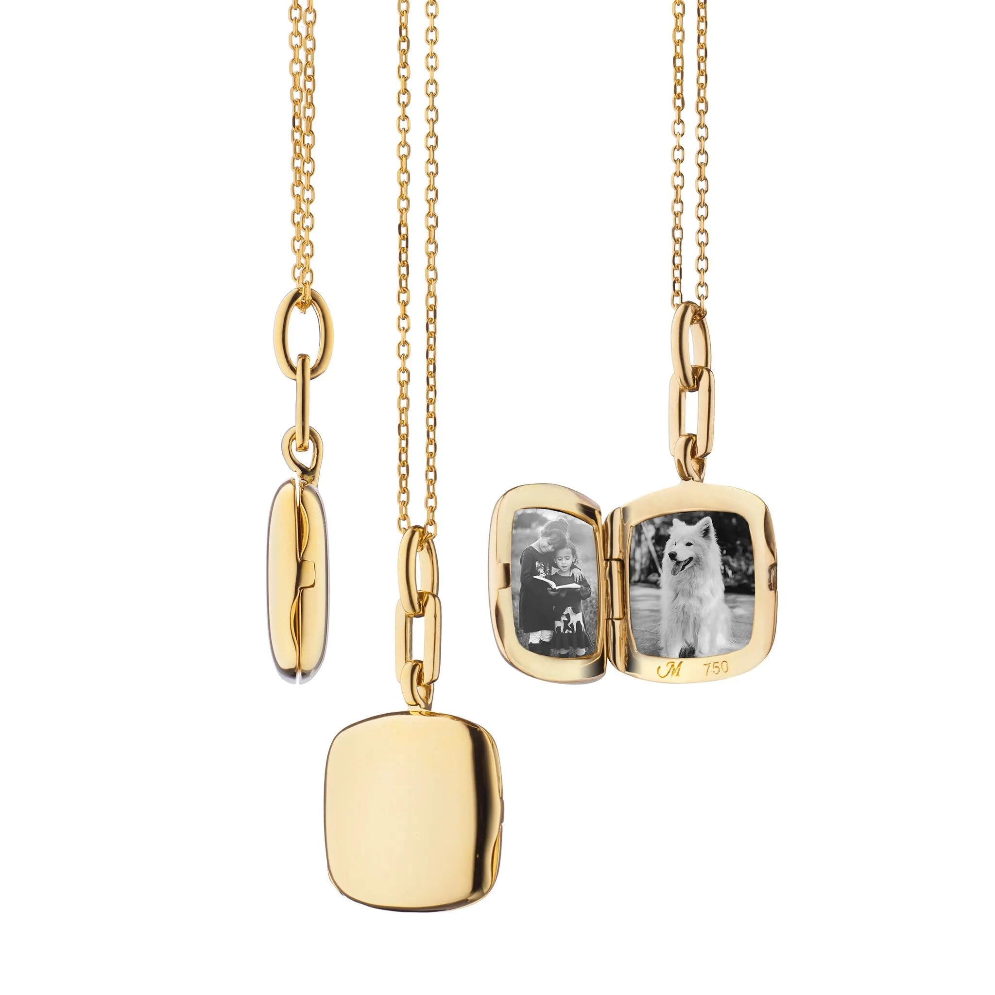 Slim "Viv" Gold Anniversary Locket Necklace