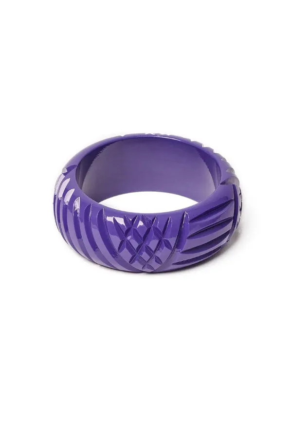 Splendette Wide Paradise Heavy Carve Bangle