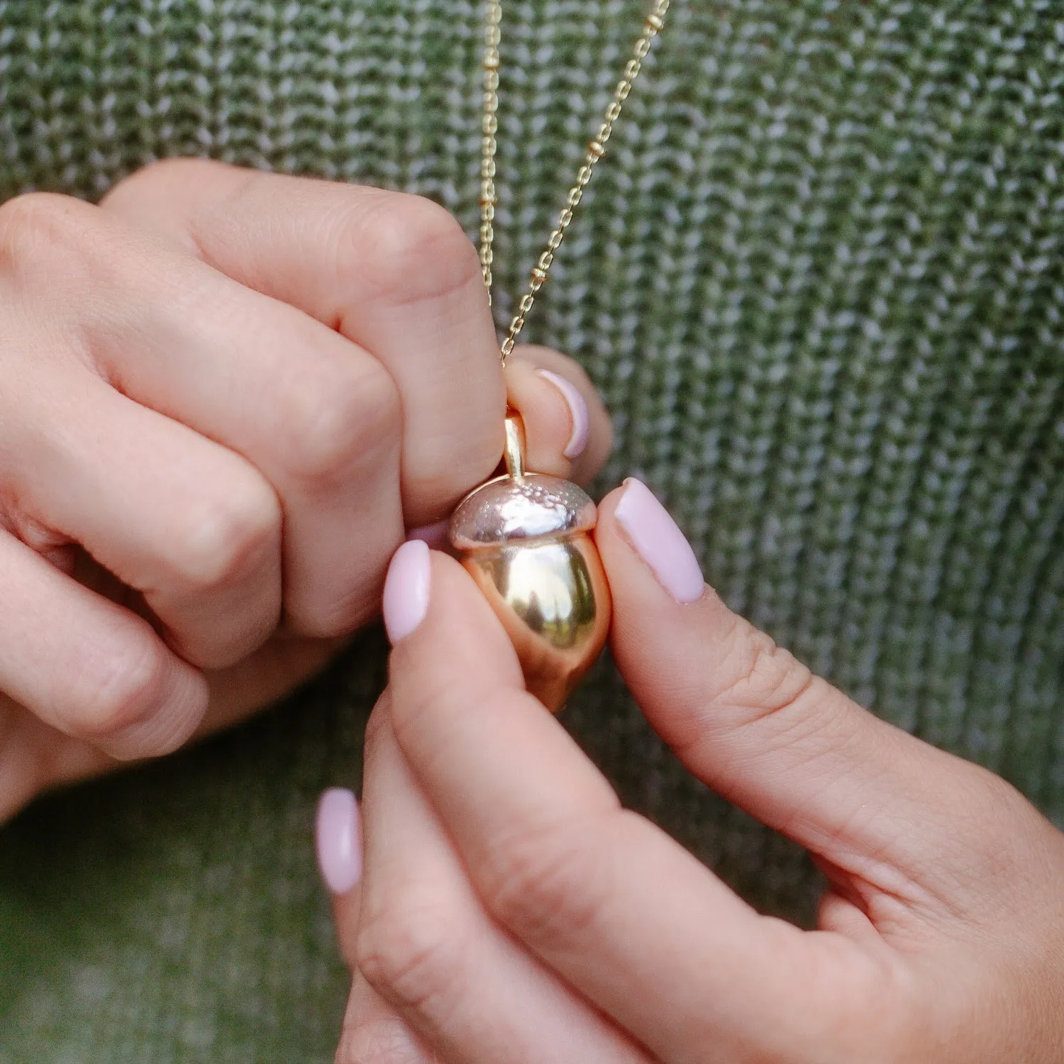 Squirrel Acorn Locket