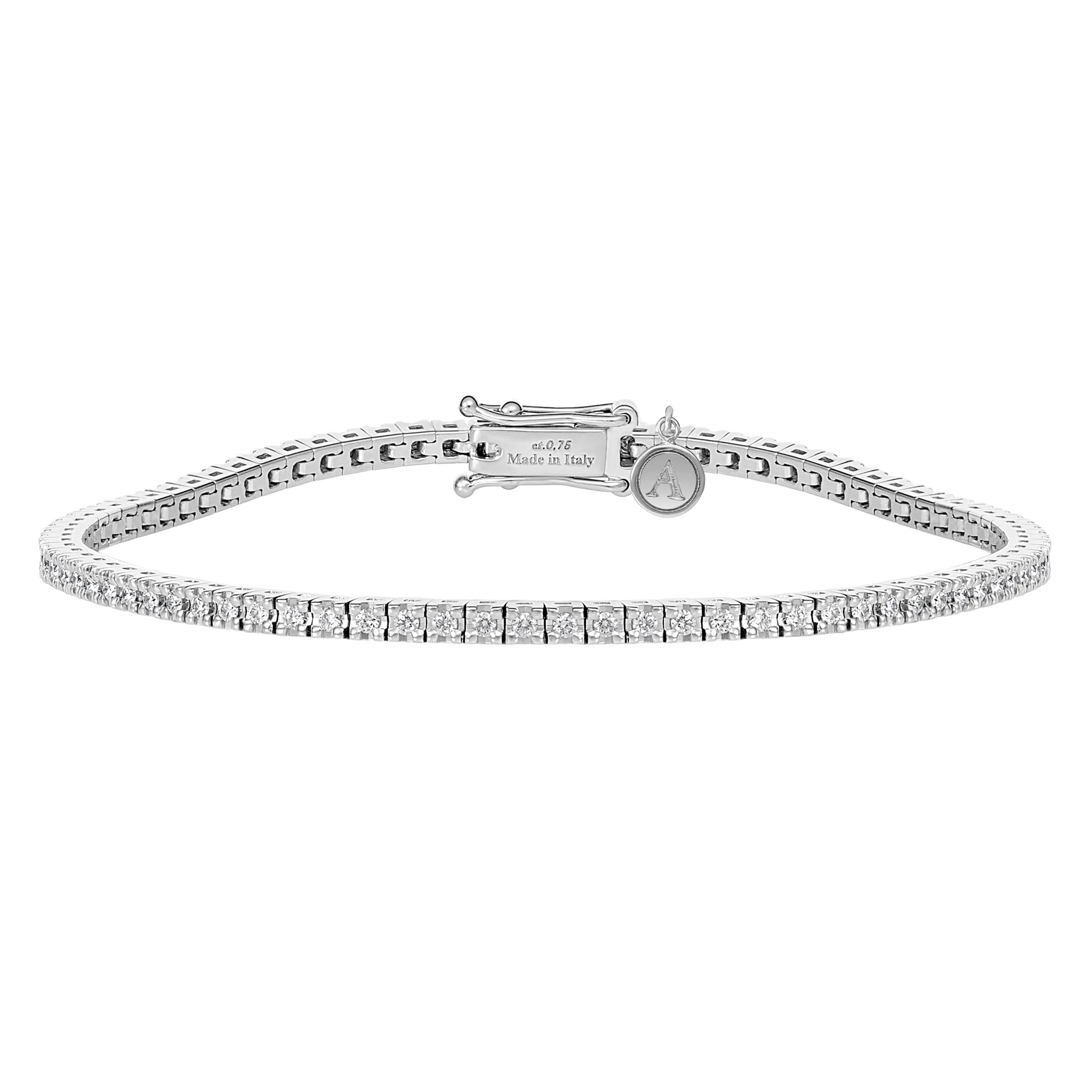 Tennis Lux Diamond Bracelet | 18K White Gold