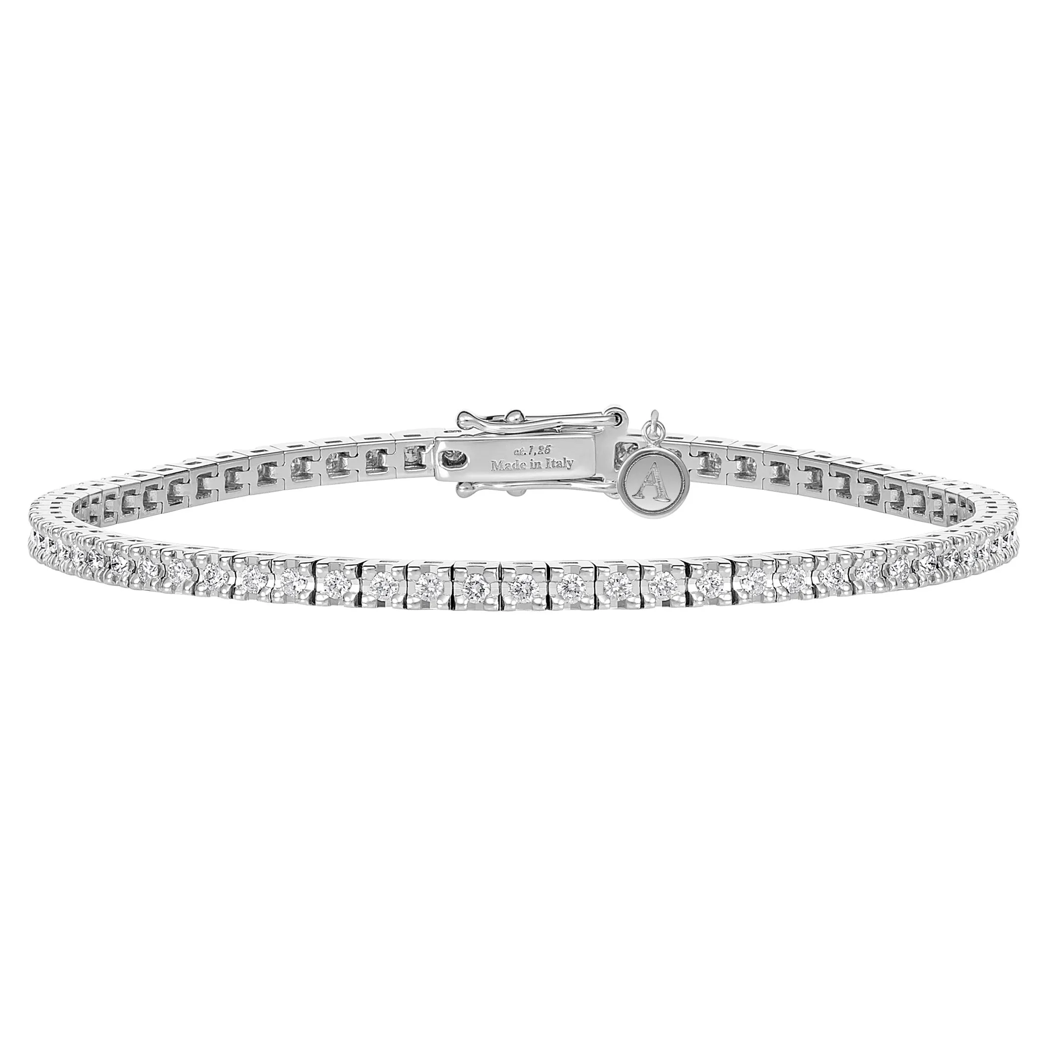 Tennis Lux Diamond Bracelet | 18K White Gold