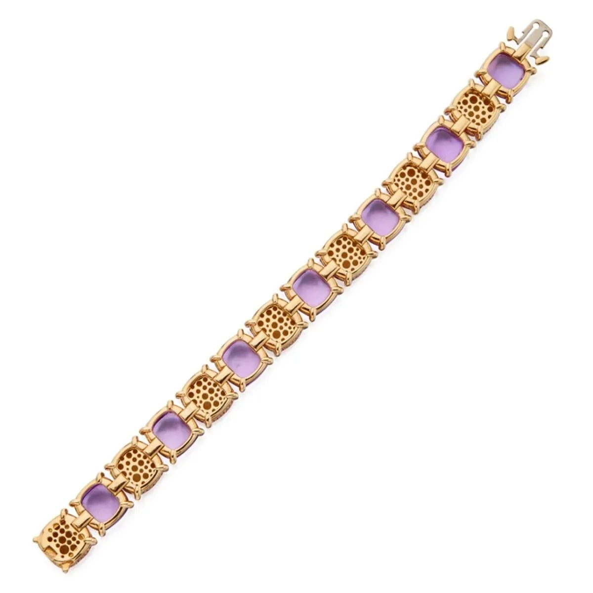 Tiffany & Co Amethyst Sugar Stacks18k Yellow Gold Bracelet