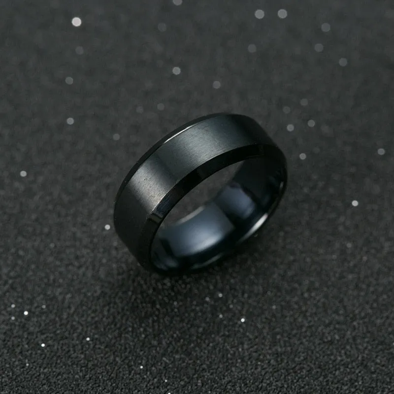 Titanium Men's classic fashion rings