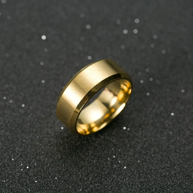 Titanium Men's classic fashion rings