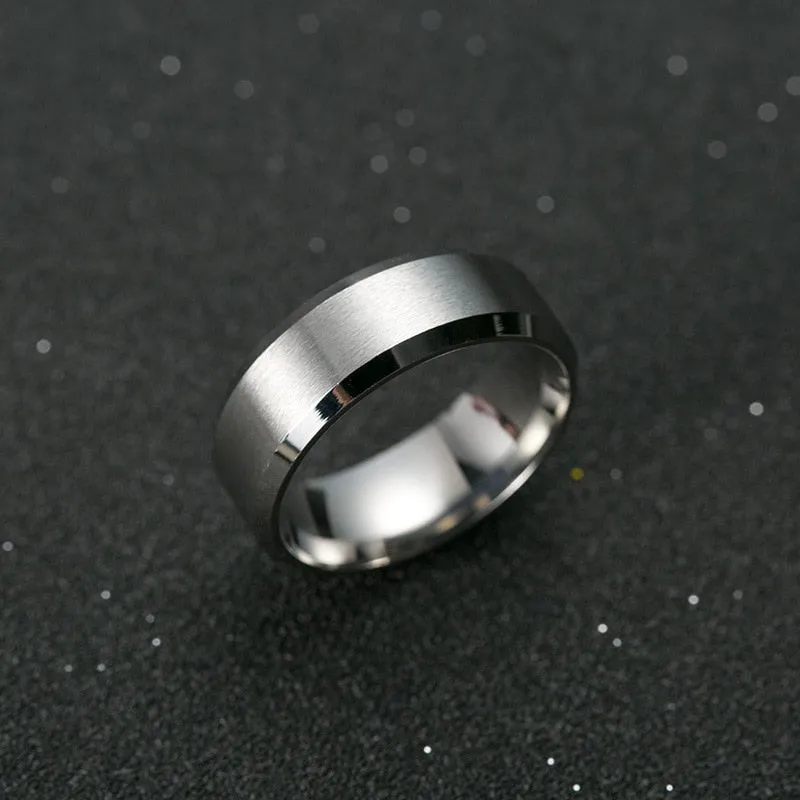 Titanium Men's classic fashion rings