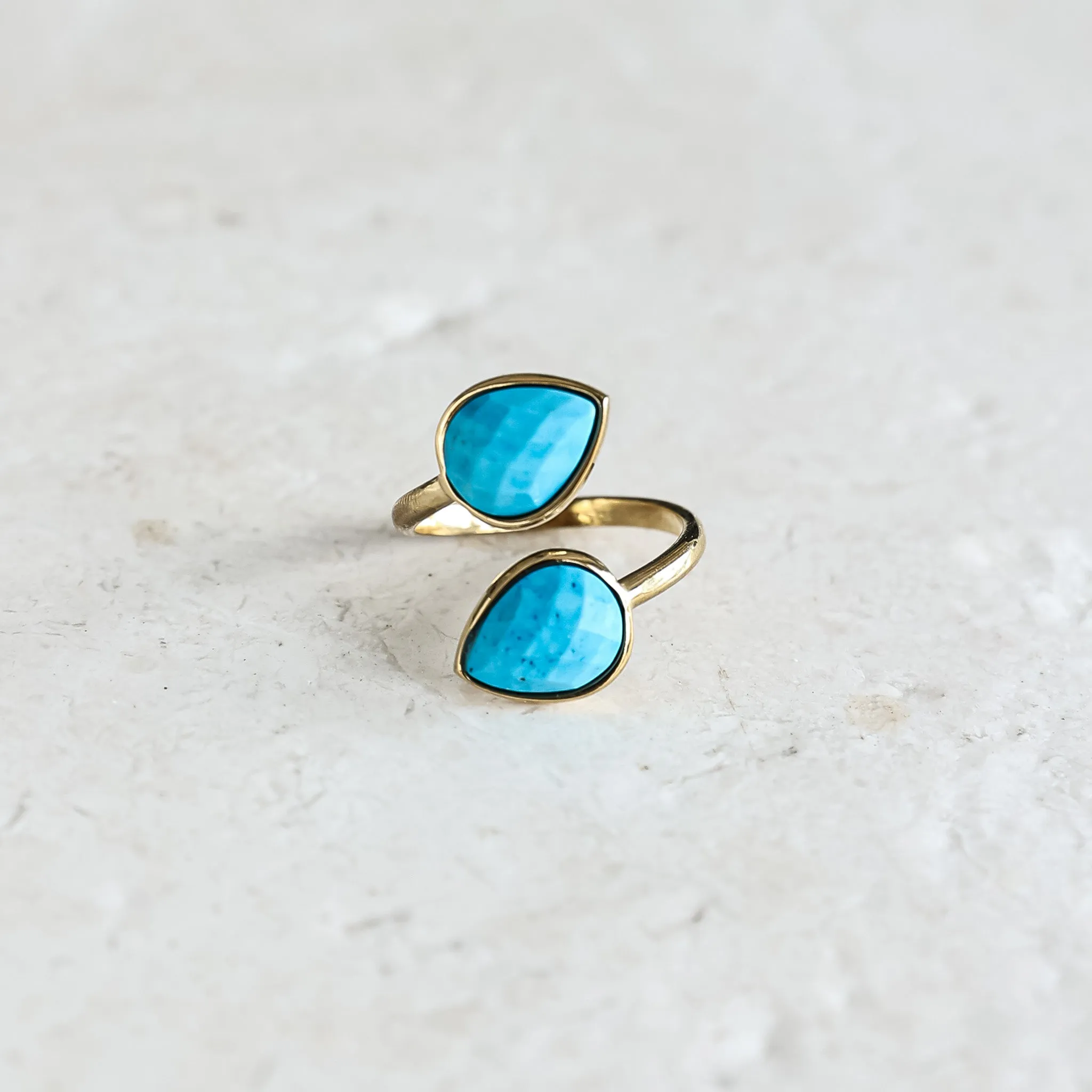 Turquoise Teardrop Ring